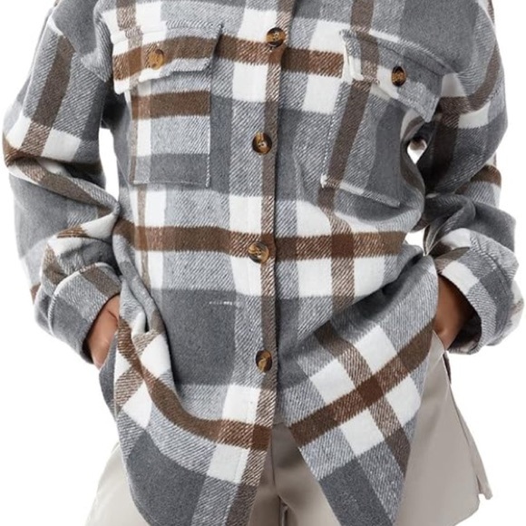 Amazon Jackets & Blazers - Amazon Brown and Gray Utility Jacket​​​